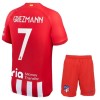 Original Trikotsatz Atlético Madrid Griezmann 7 Heimtrikot 2023-24 Für Kinder